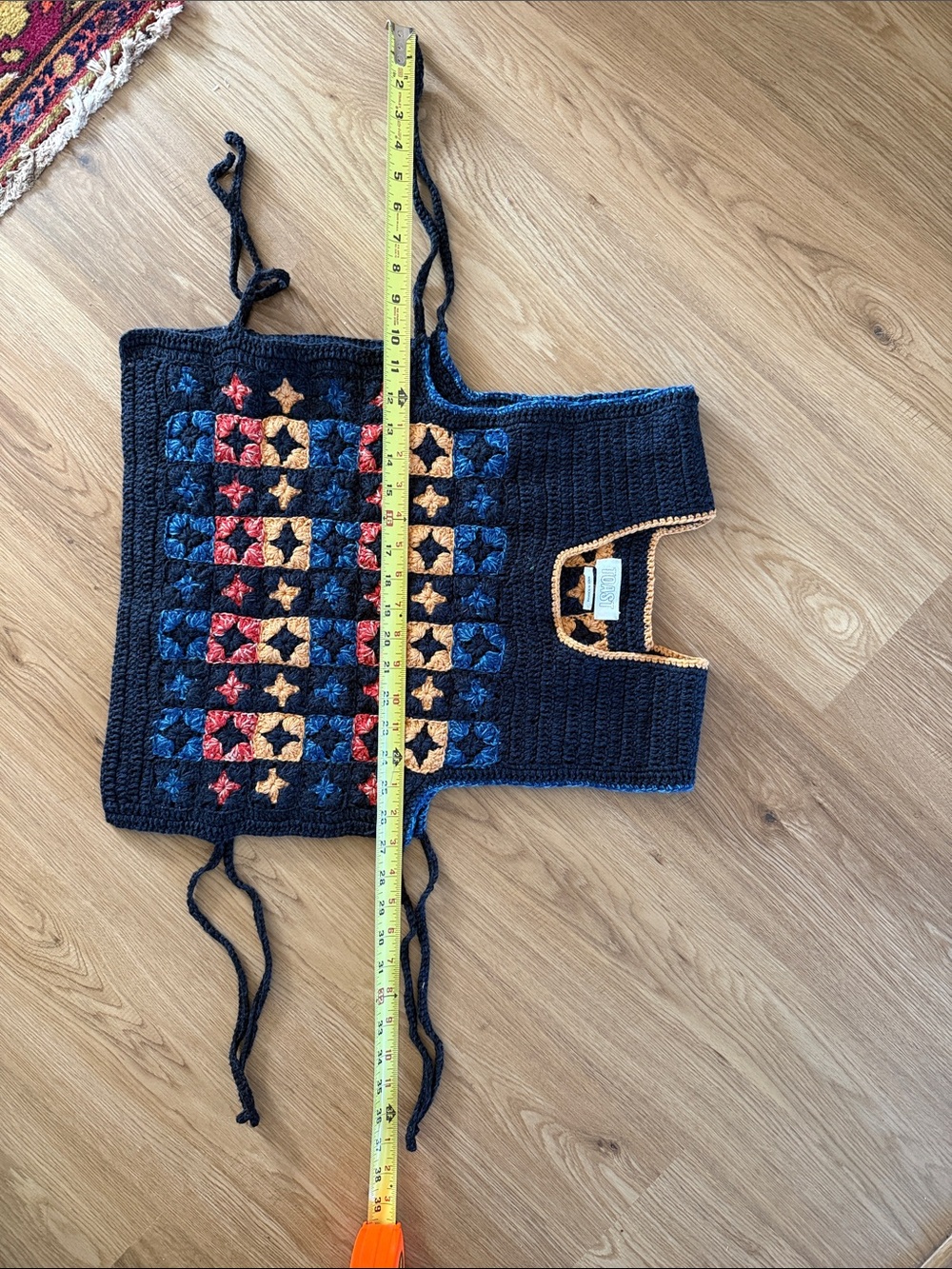 Toast UK Crochet Wool Cotton Vest - Picture 9 of 10